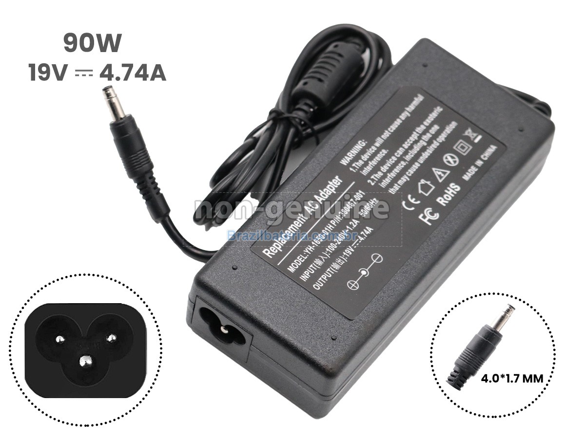 Adaptador de energia para Asus 19V 4.74A 90W 4.0*1.7MM