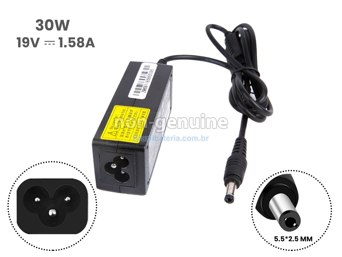 Adaptador de energia para Asus 19V 1.58A 30W 5.5*2.5MM
