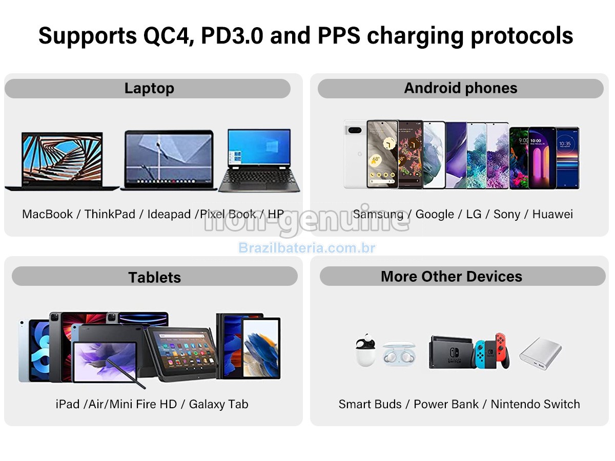 Adaptador de energia para Google PIXEL 7 PRO