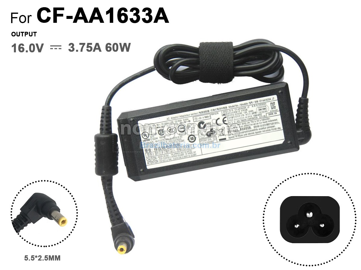 Adaptador de energia para Panasonic CF-AA1633AG