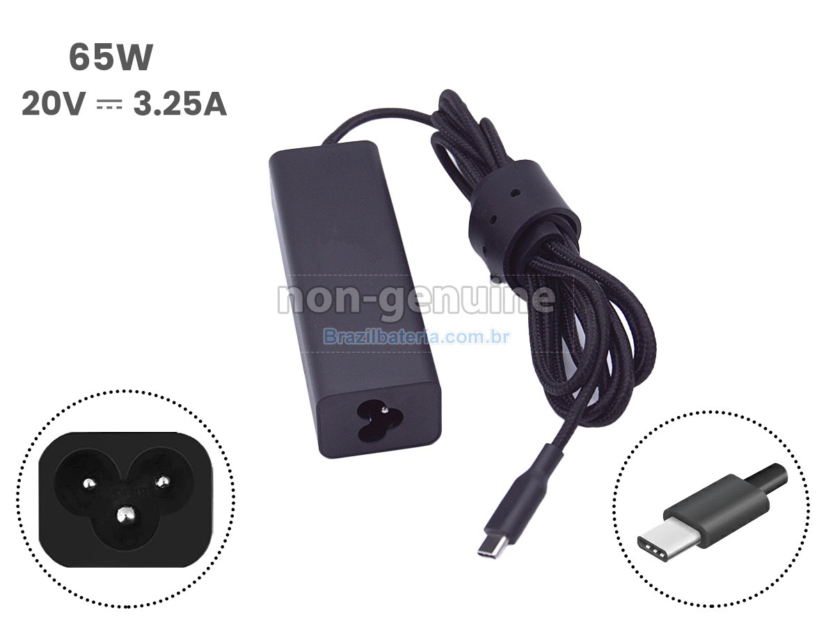 Adaptador de energia para Razer 65W 20V 3.25A USB-C