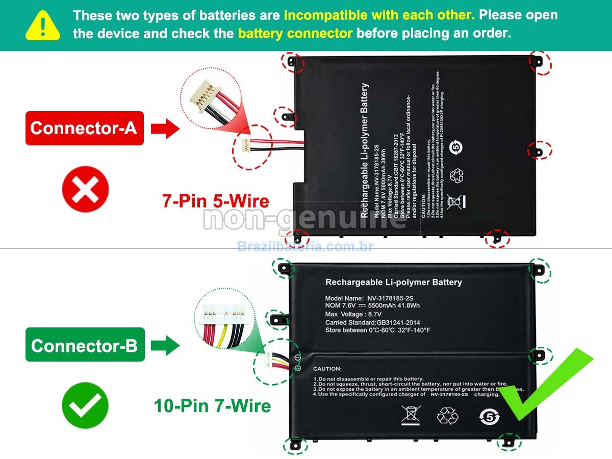 Bateria para Gateway 34160201P