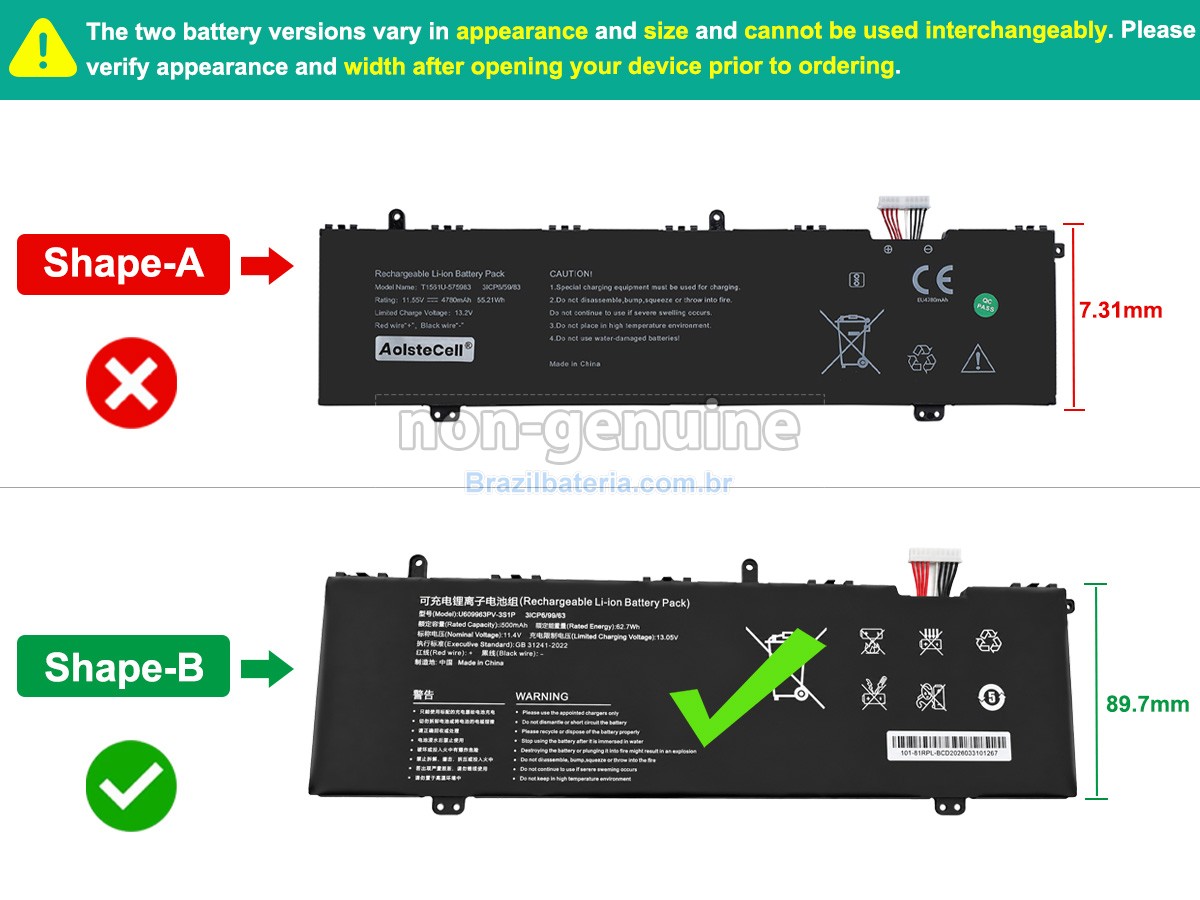 Bateria para Acer T1561U-575983