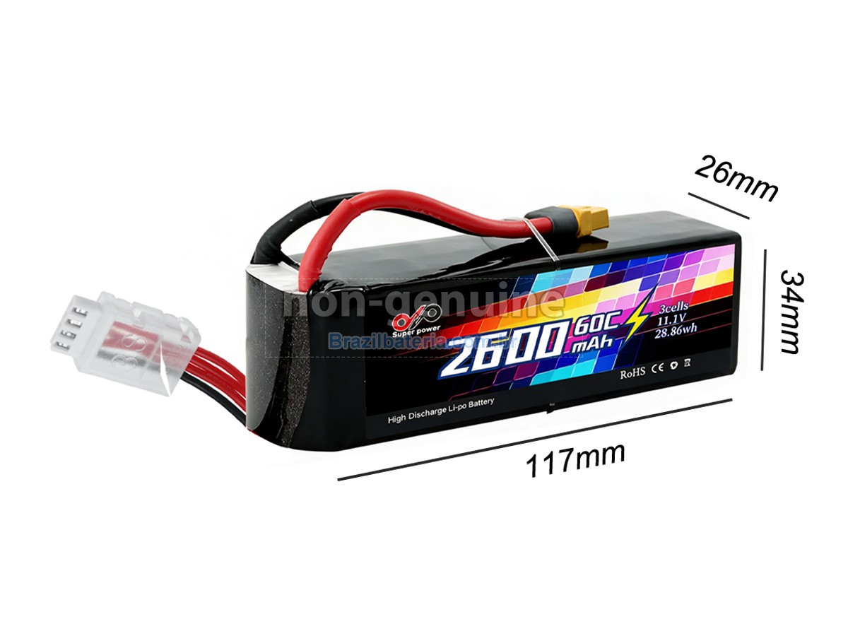 Bateria para AolsteCell 11.1V 2600MAH 60C XT60