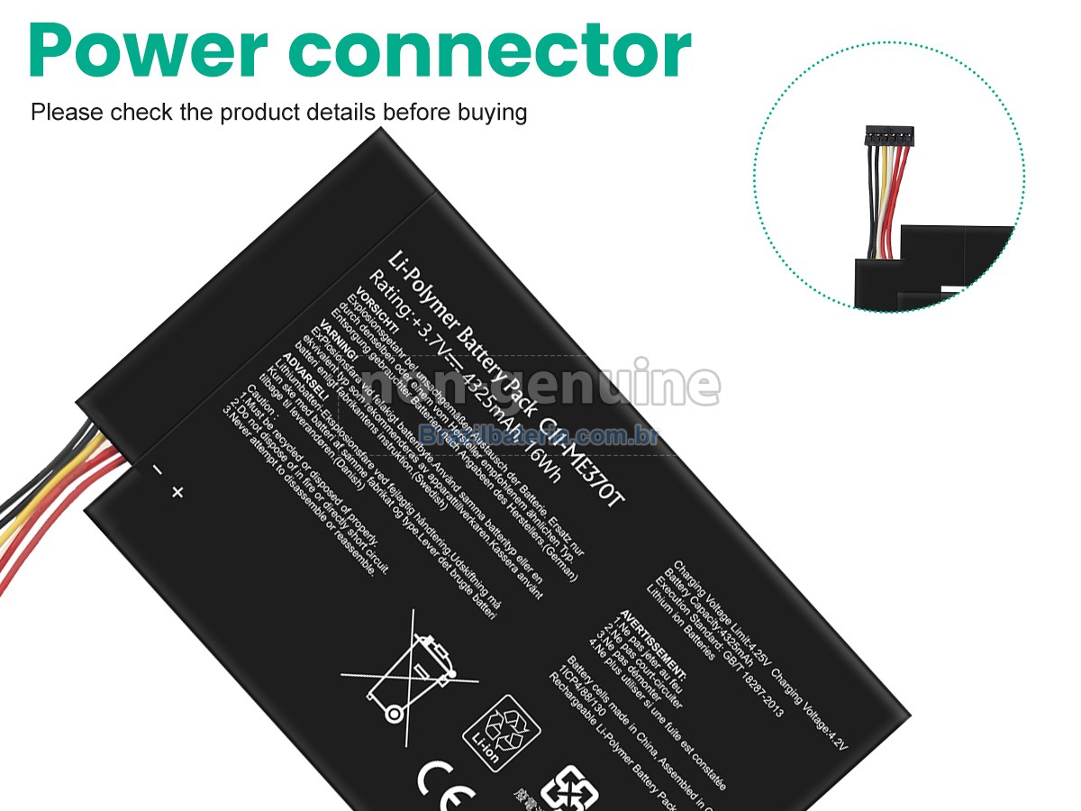 Bateria para Asus C11-ME370T-T1