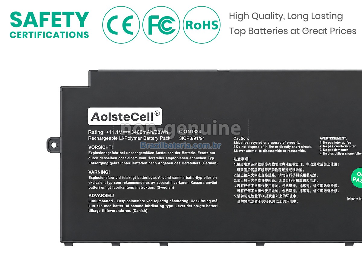 Bateria para Asus Chromebook Flip C433TA-AJ0199