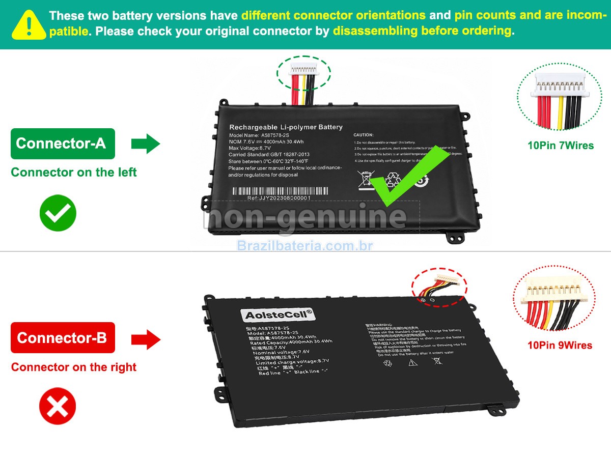 Bateria para AXIOO 587578