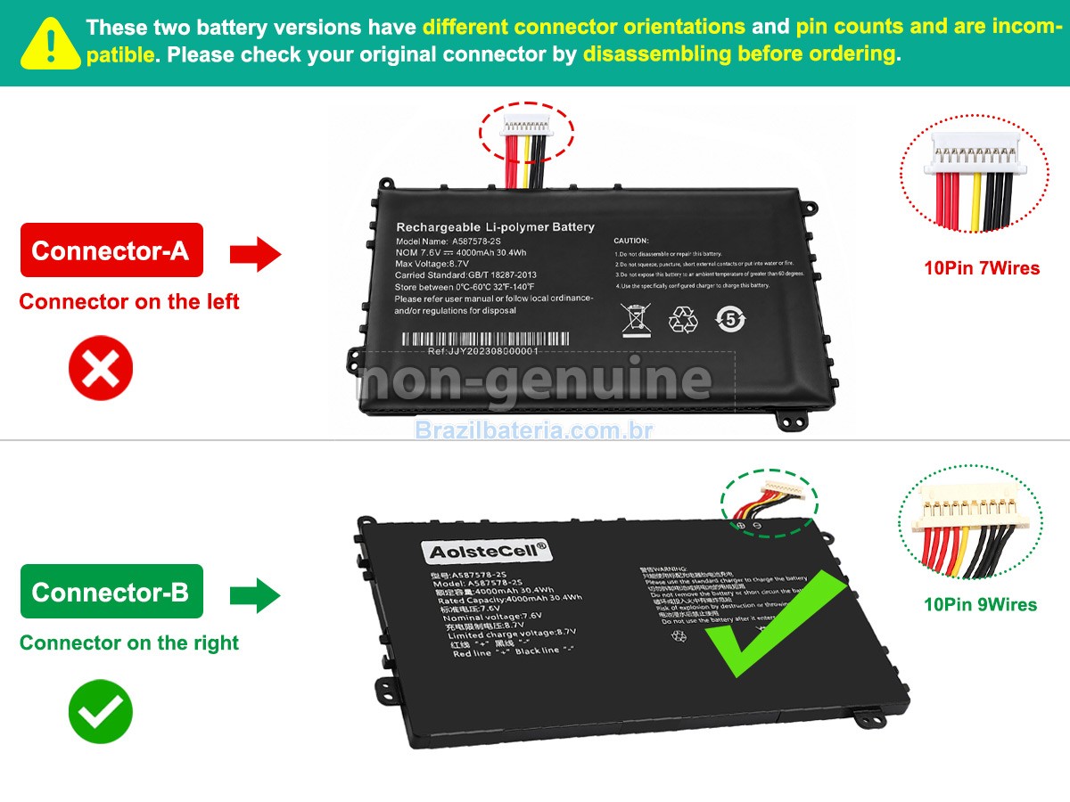 Bateria para AXIOO 587578