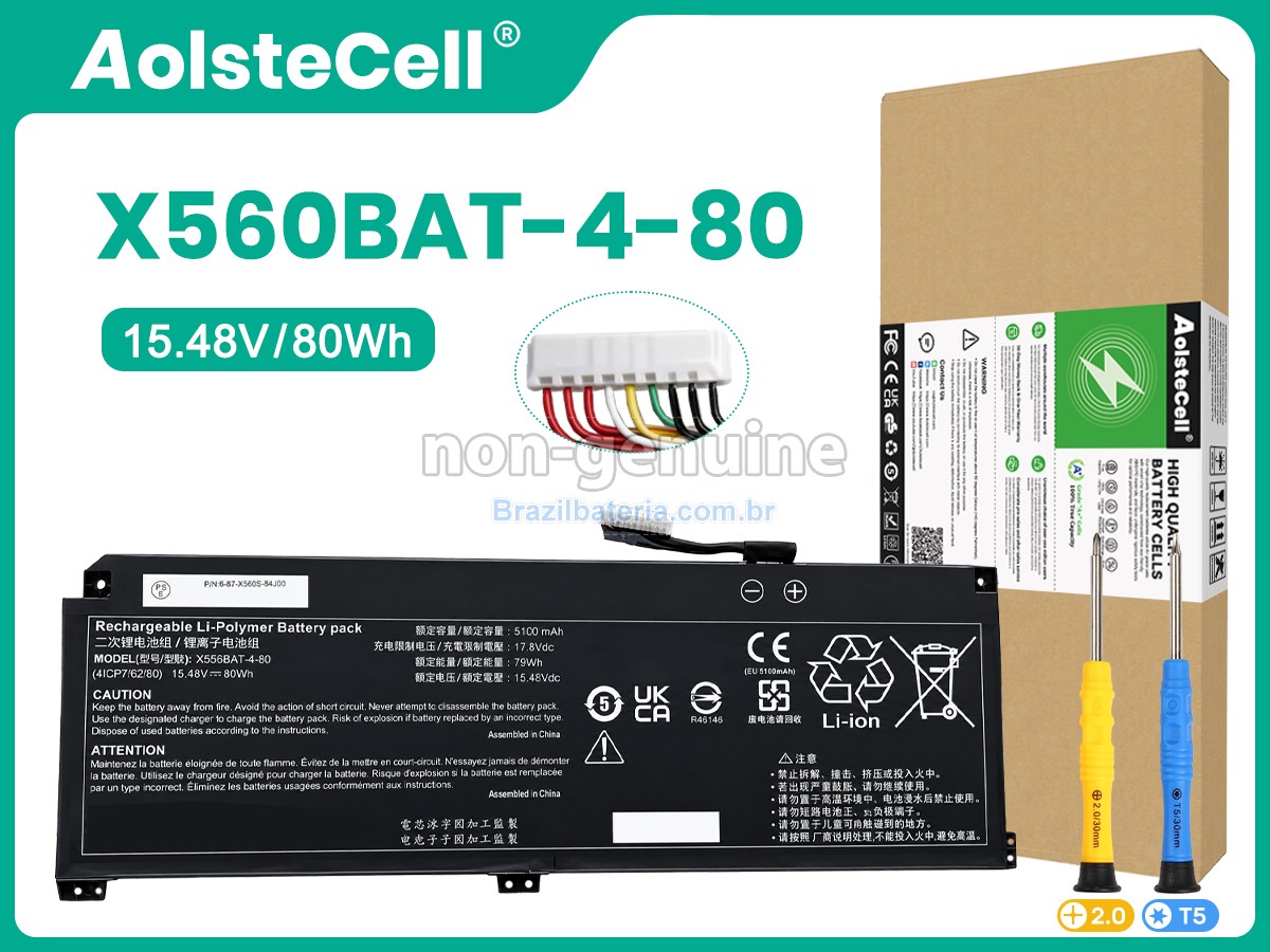 Bateria para Clevo 6-87-X560S-81N00
