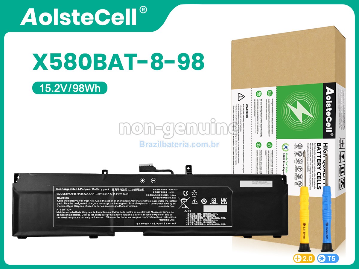 Bateria para Clevo 6-87-X580S-94J00