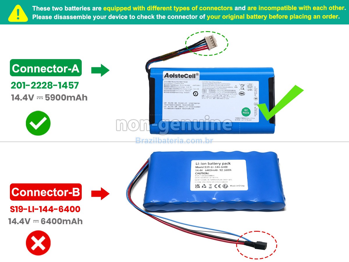 Bateria para Ecovacs S19-LI-144-6400