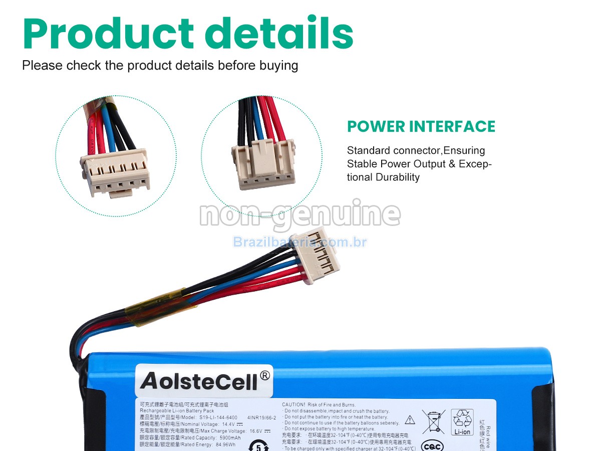 Bateria para Ecovacs S19-LI-144-6400