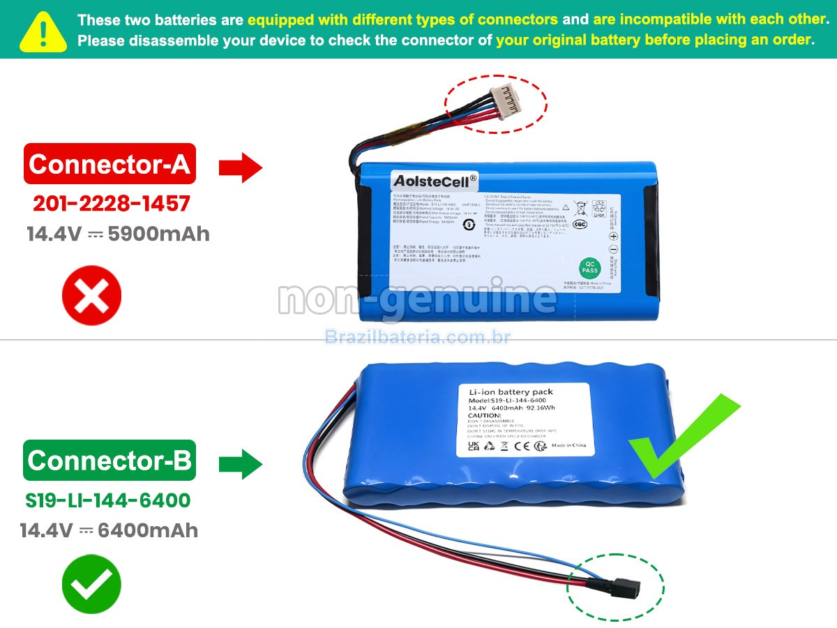 Bateria para Ecovacs S19-LI-144-6400