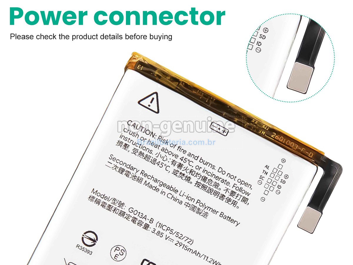 Bateria para Google G013A-B