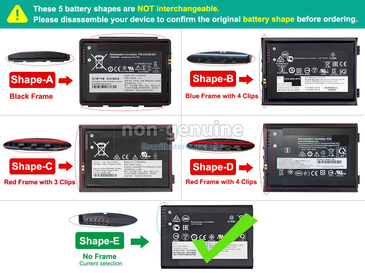 Bateria para Honeywell CT60