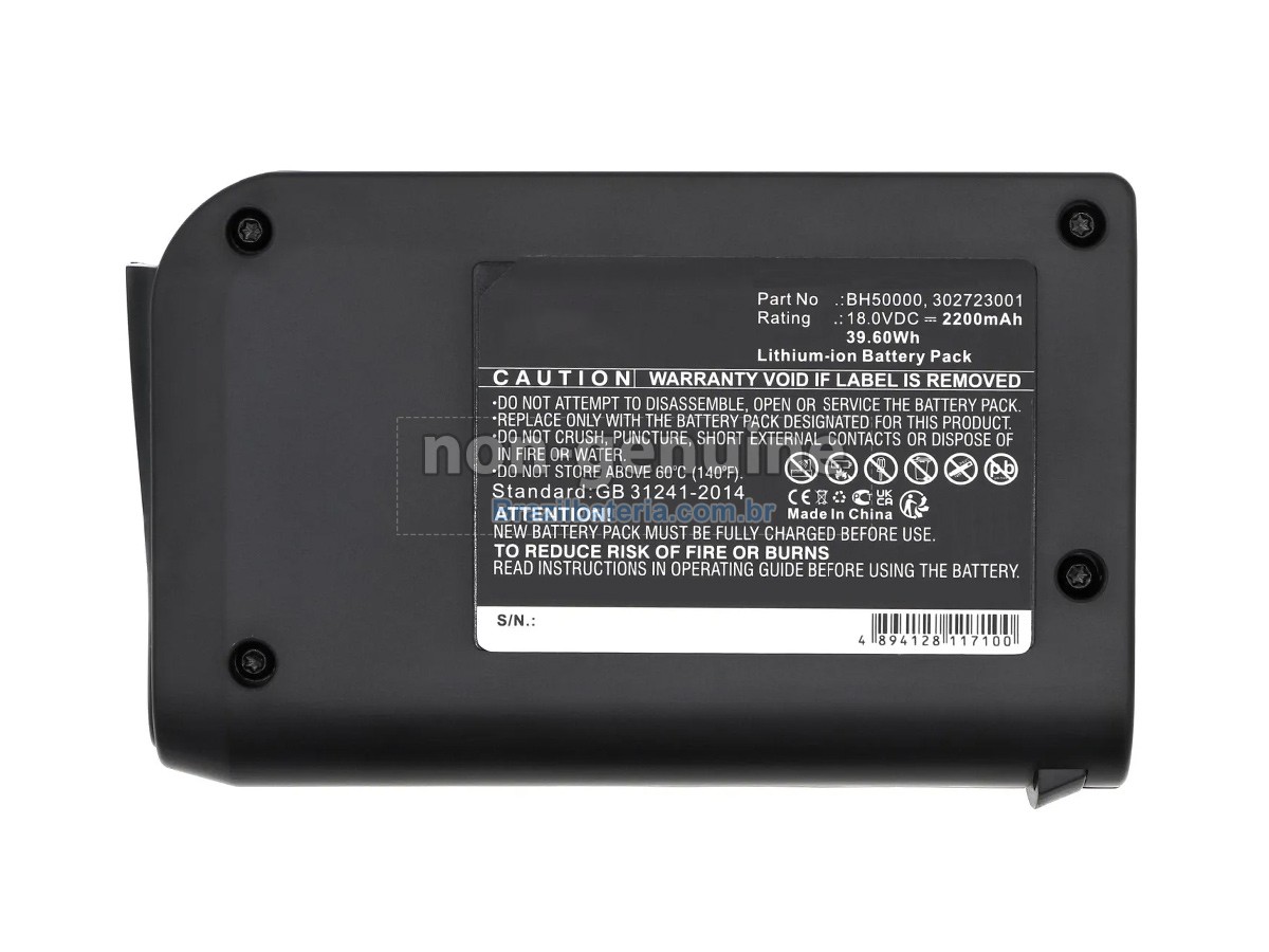 Bateria para Hoover BH50000