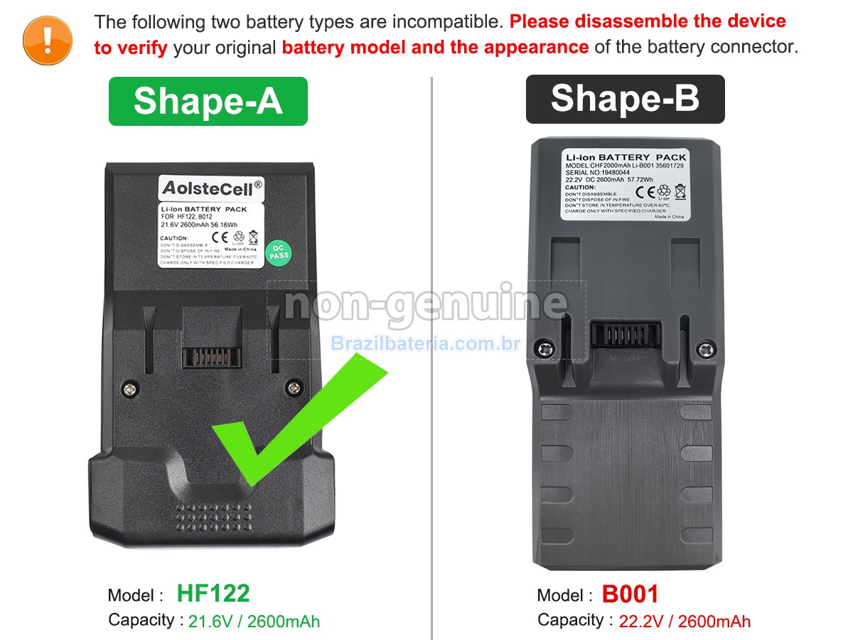 Bateria para Hoover 35601729