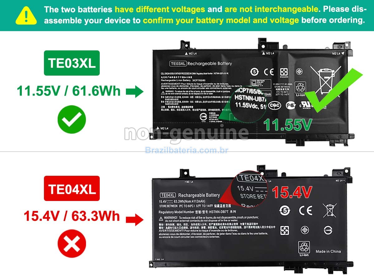 Bateria para HP Omen 15-AX203NF