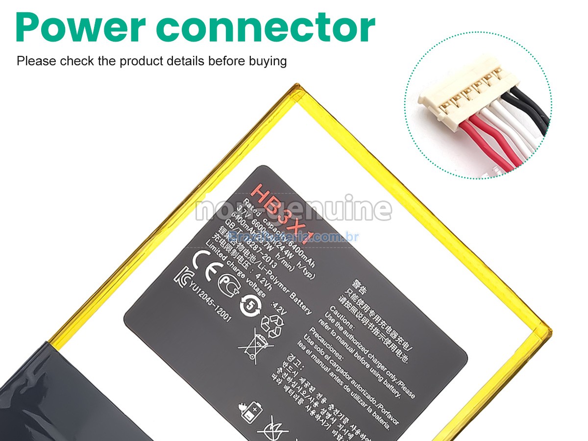 Bateria para Huawei HB3484V3EAW