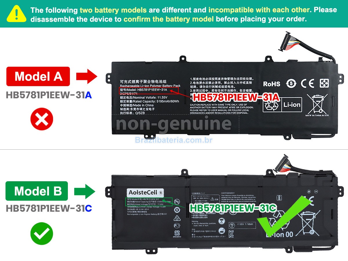Bateria para Huawei HKD-W76
