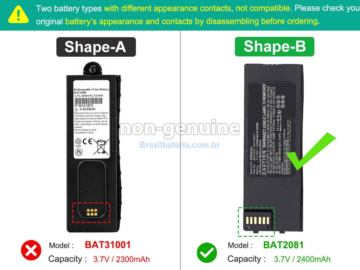 Bateria para Iridium BAT31001