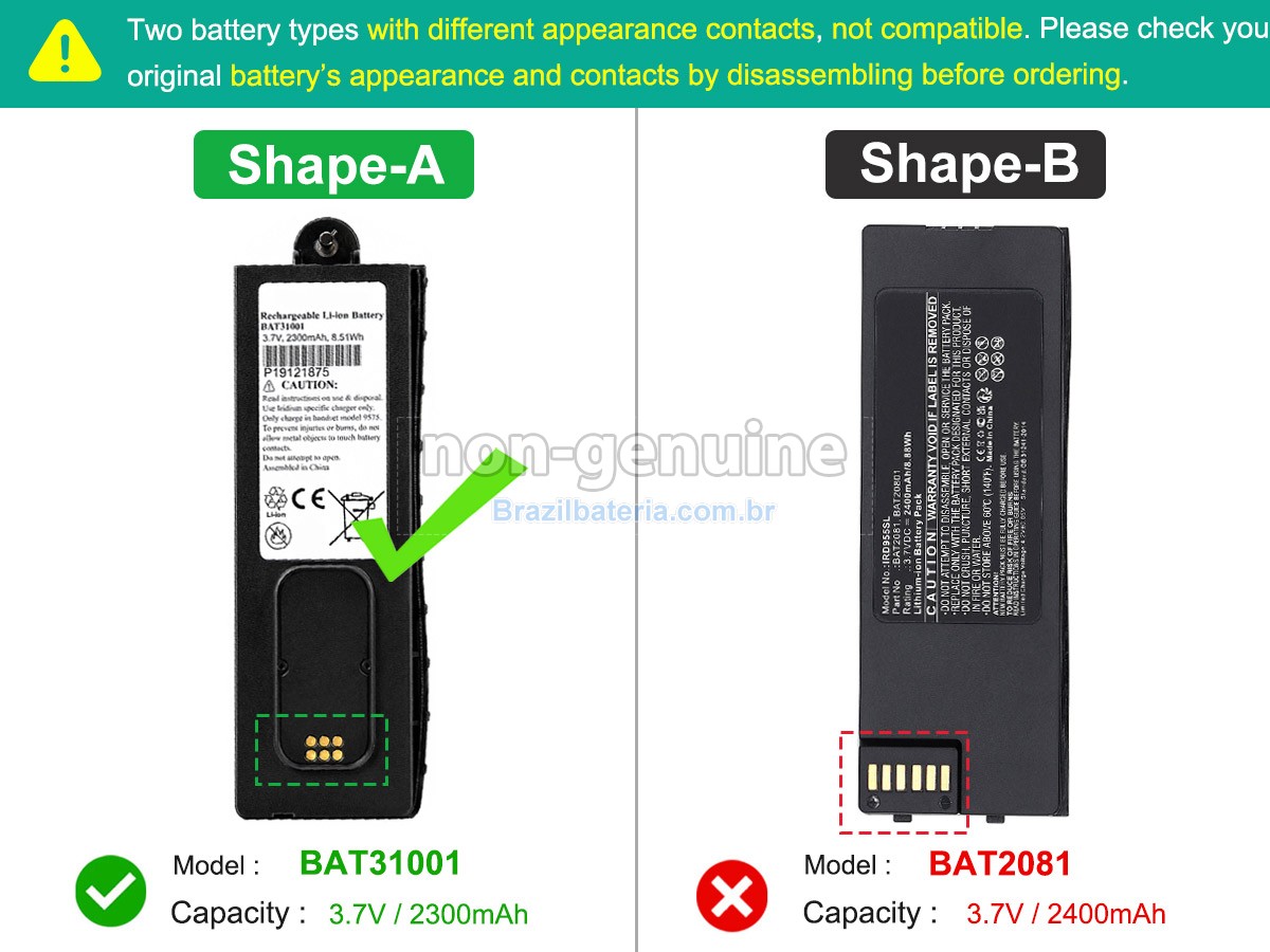 Bateria para Iridium BAT31001