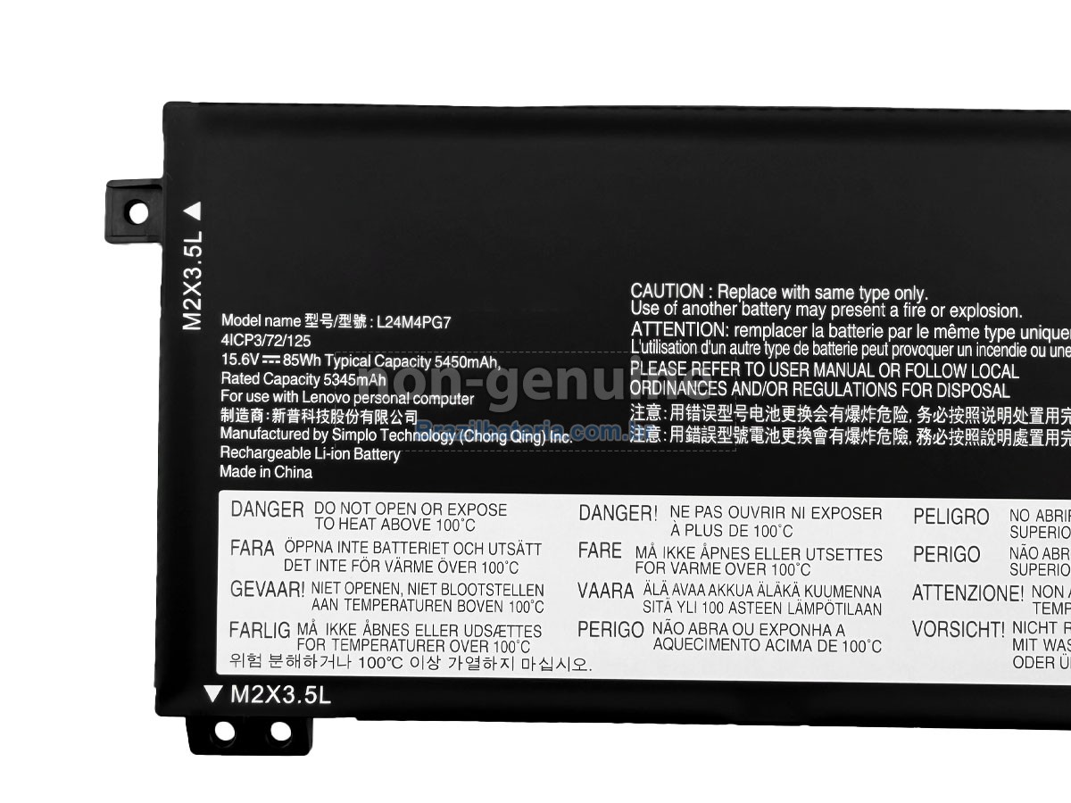 Bateria para Lenovo L24M4PG7