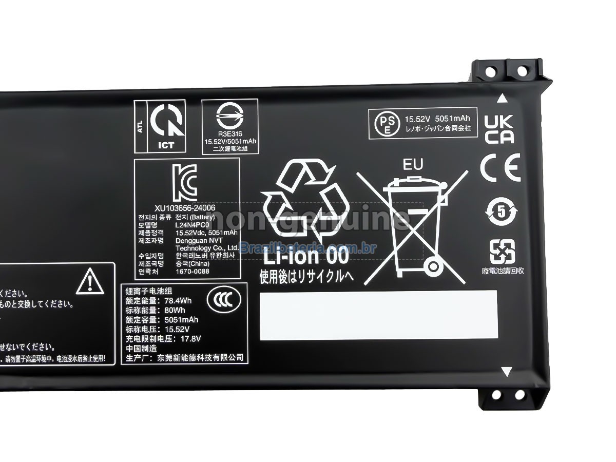 Bateria para Lenovo LEGION PRO 5 16IRX10-83NN002VSP