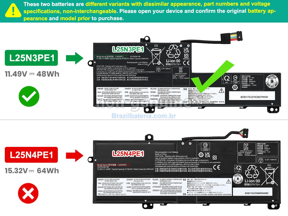 Bateria para Lenovo THINKBOOK 14 G9 IRL-21UY