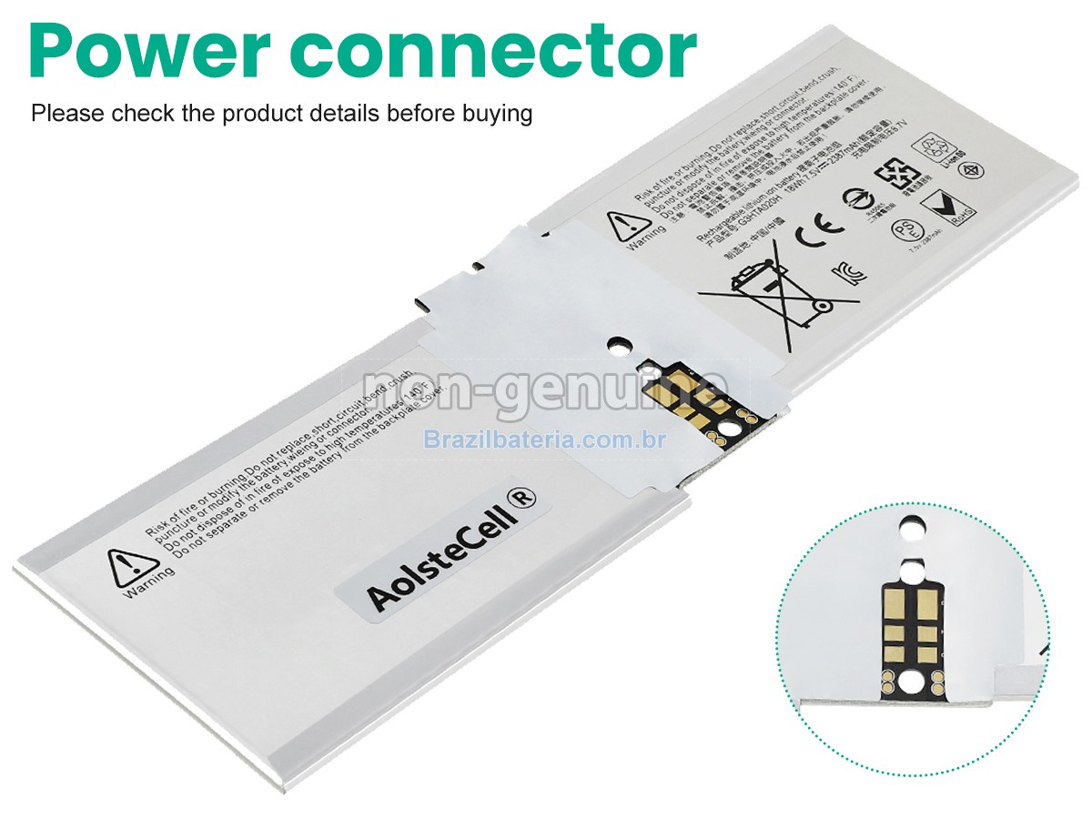 Bateria para Microsoft Surface BOOK 2 1832