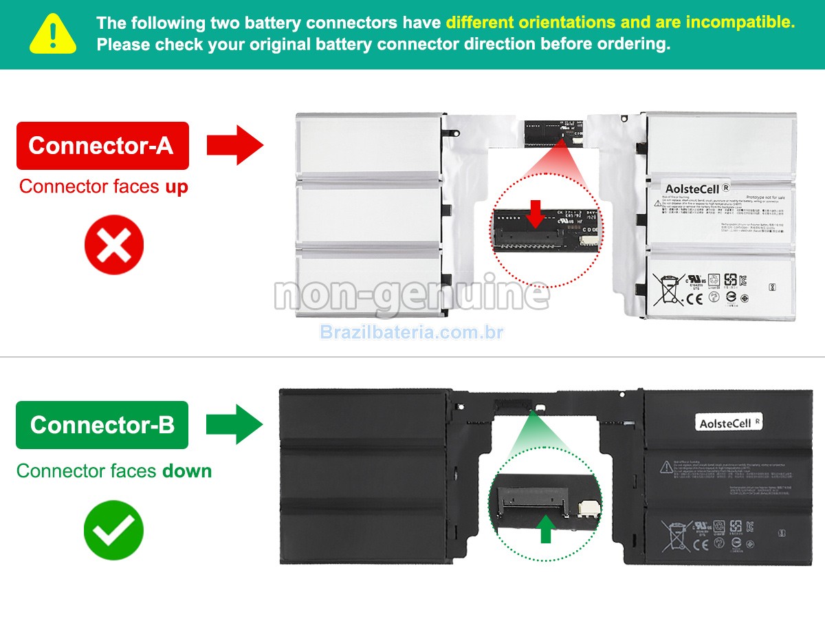 Bateria para Microsoft Surface BOOK2 KEYBOARD