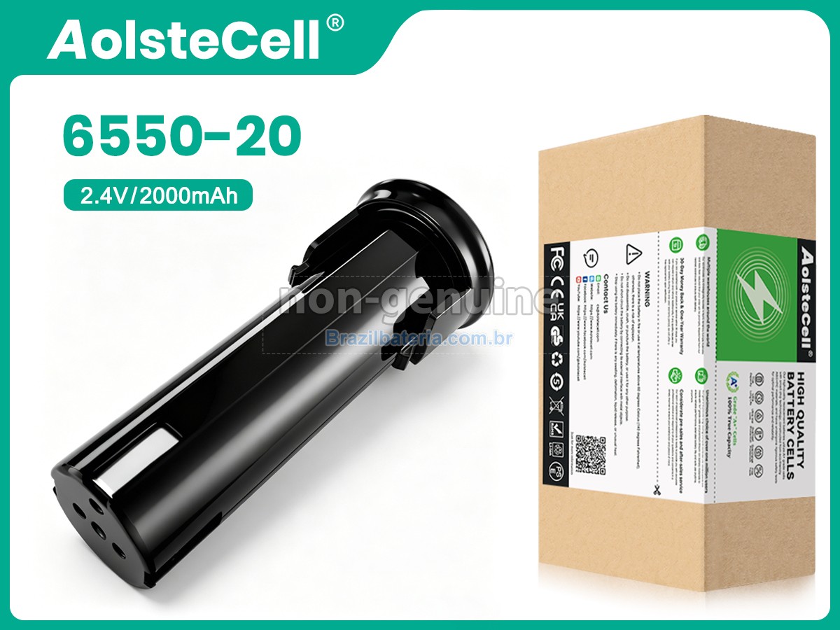 Bateria para Milwaukee 2_4V-6550-20