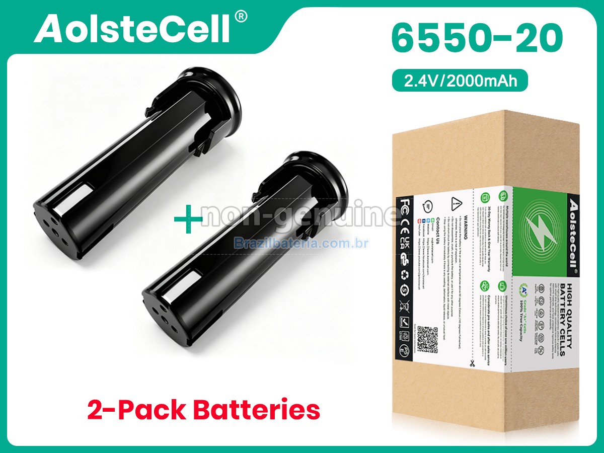 Bateria para Milwaukee 2_4V-6550-20
