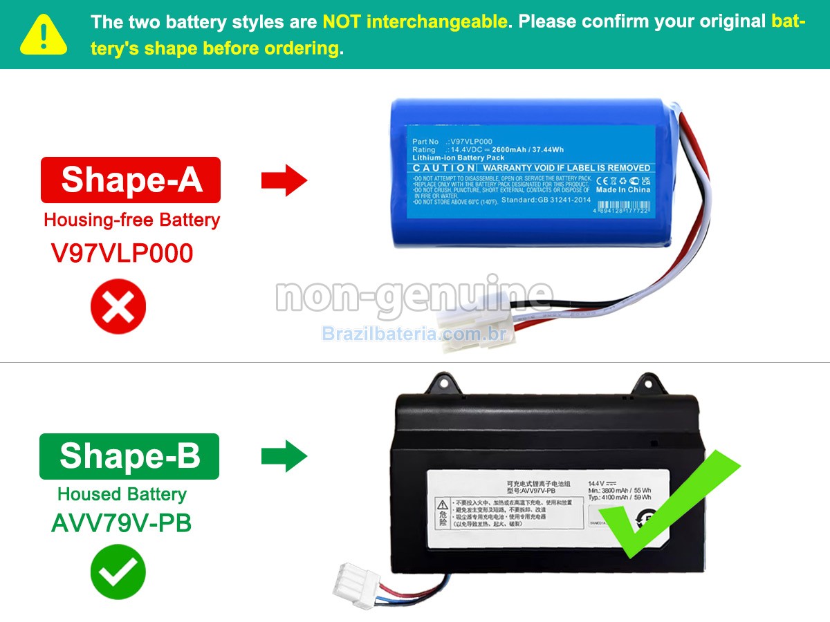 Bateria para Panasonic MC-RS877