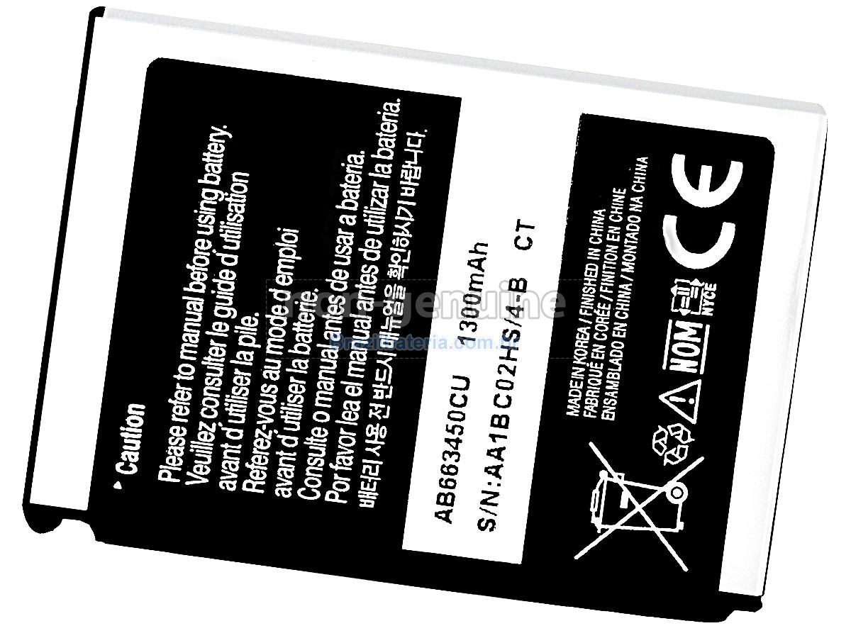 Bateria para Samsung AB653450CABSTD