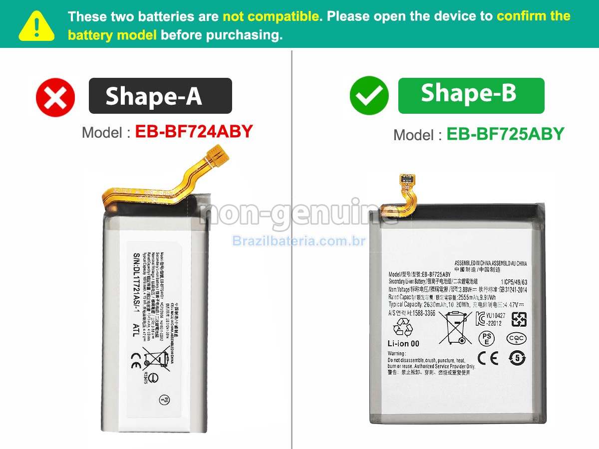 Bateria para Samsung GALAXY Z FLIP4 SM-F721N