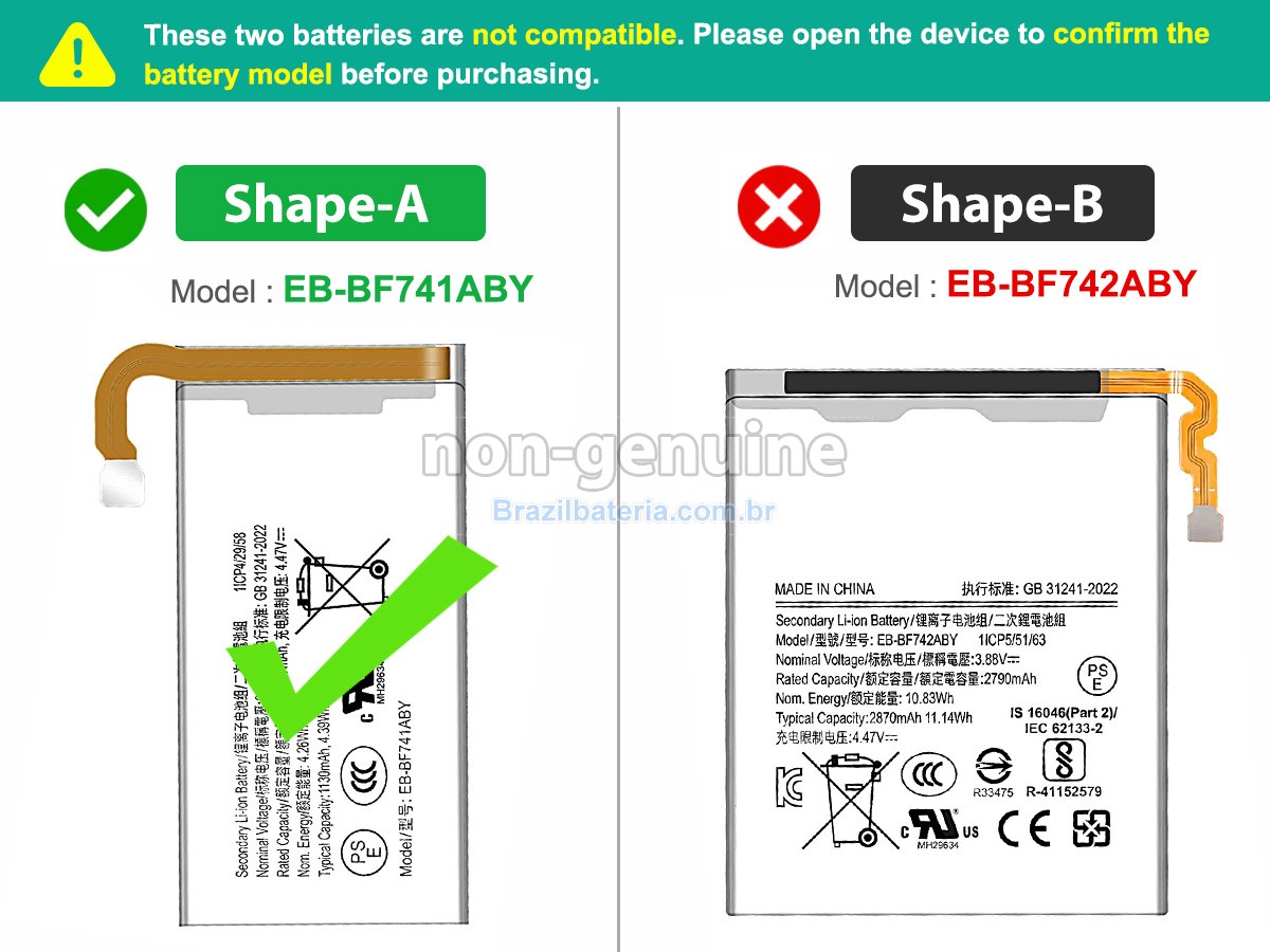 Bateria para Samsung Z FLIP 6