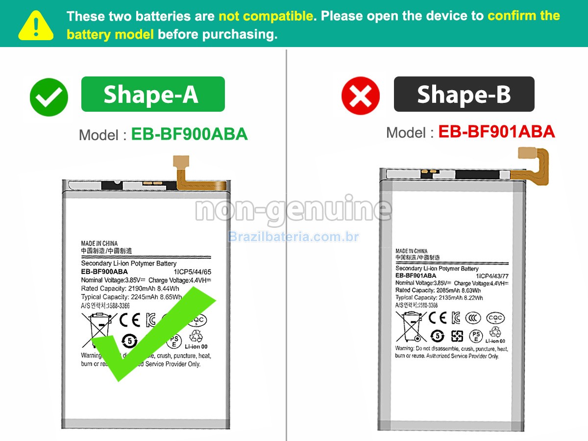Bateria para Samsung Z FOLD1