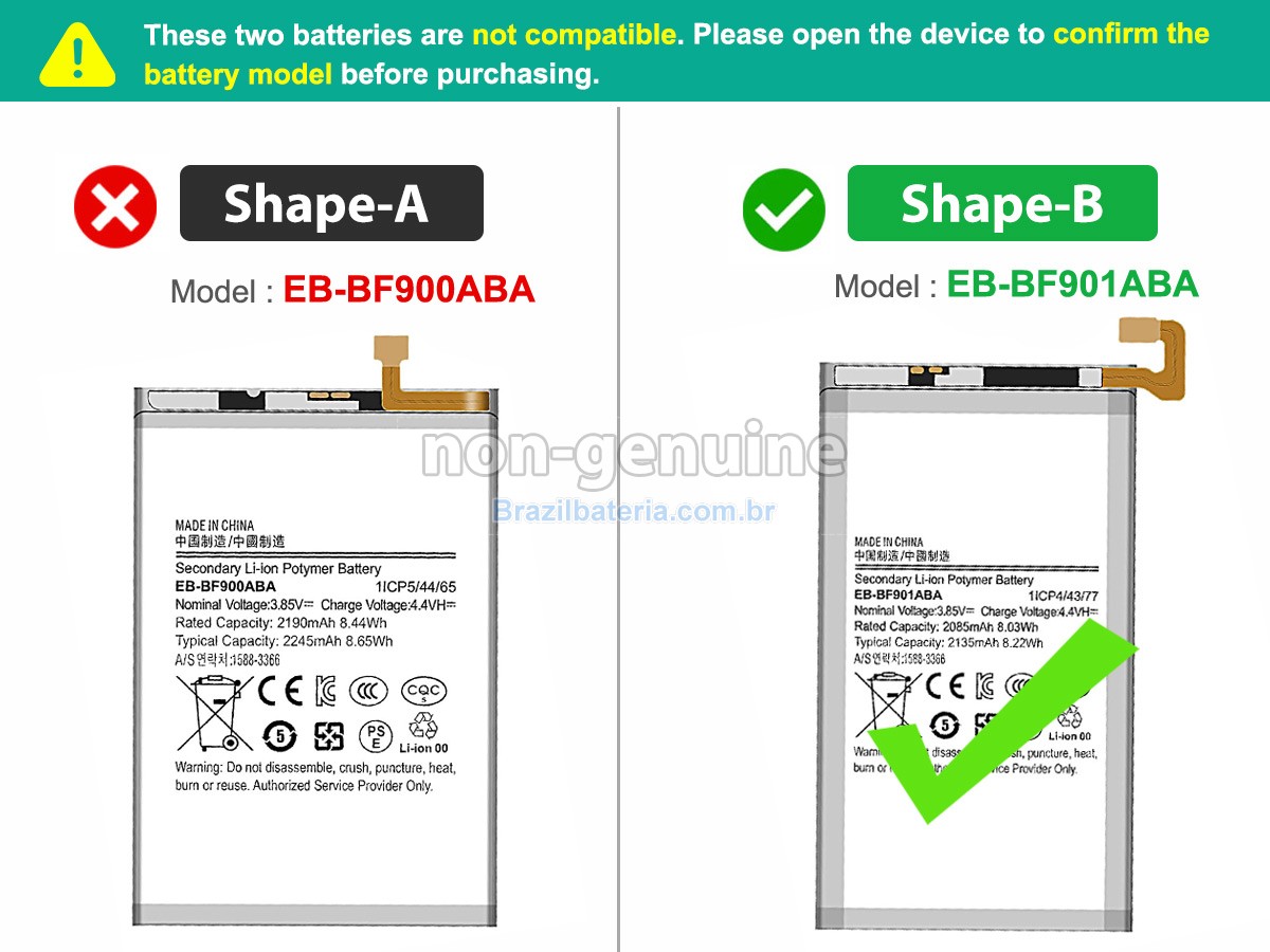 Bateria para Samsung Z FOLD1