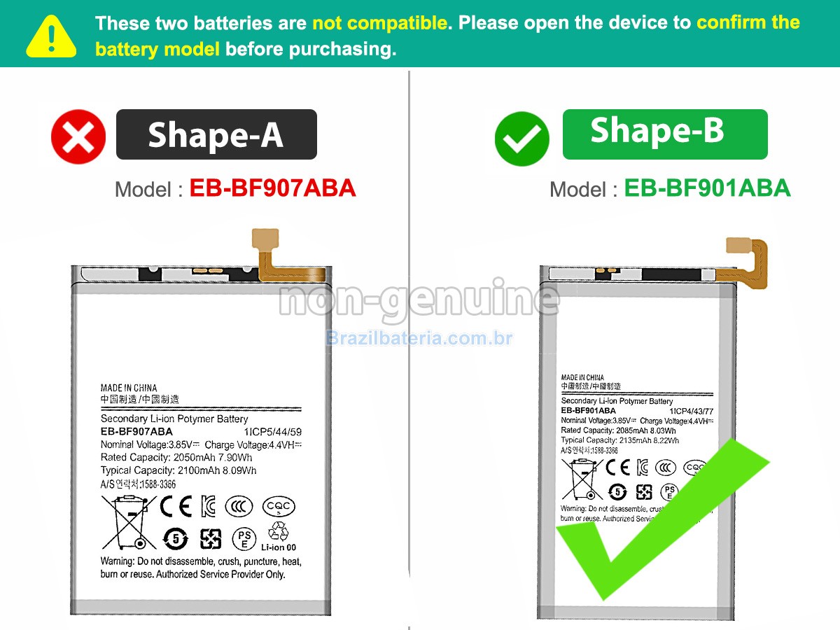 Bateria para Samsung W2020