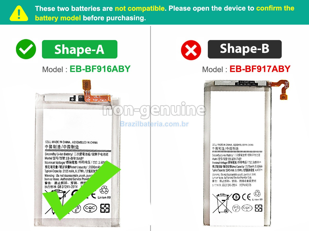 Bateria para Samsung SM-F916B