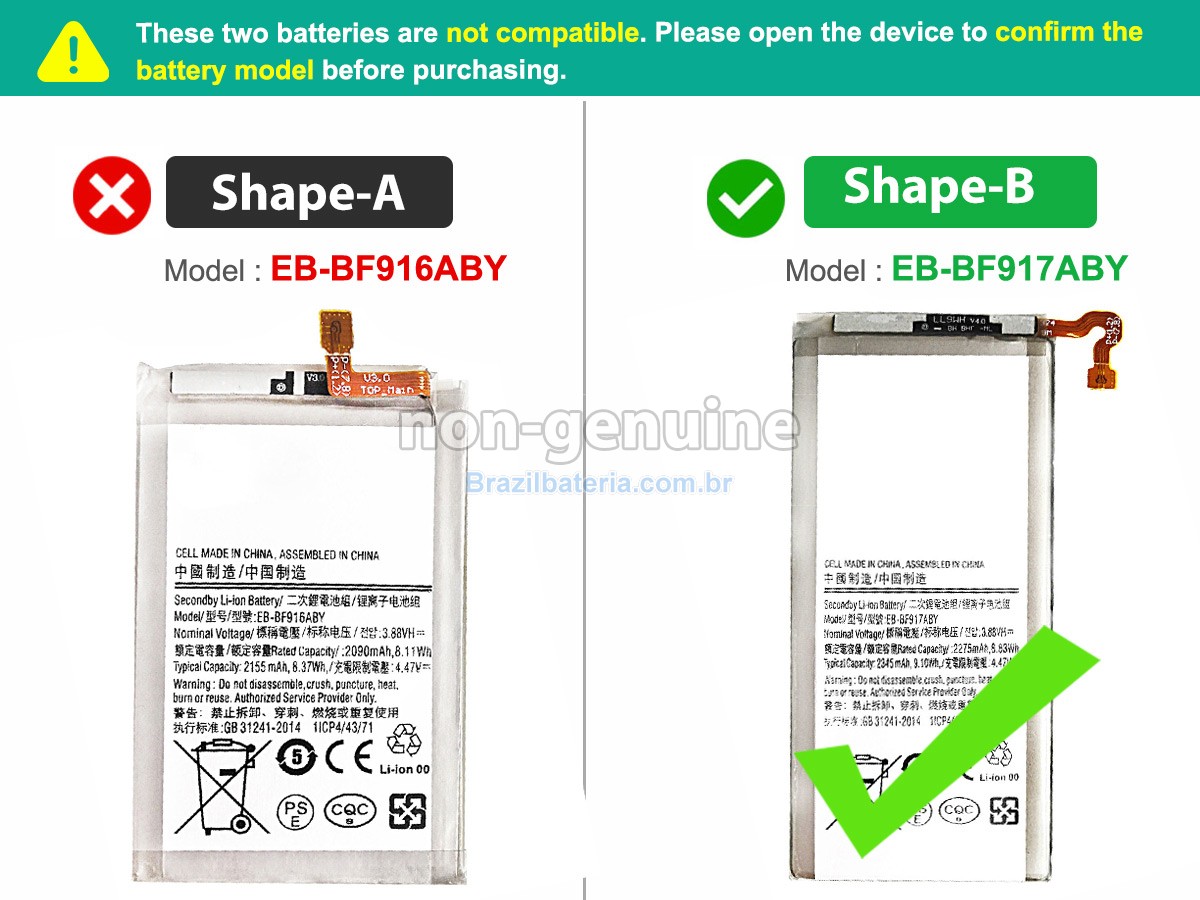 Bateria para Samsung SM-F916B
