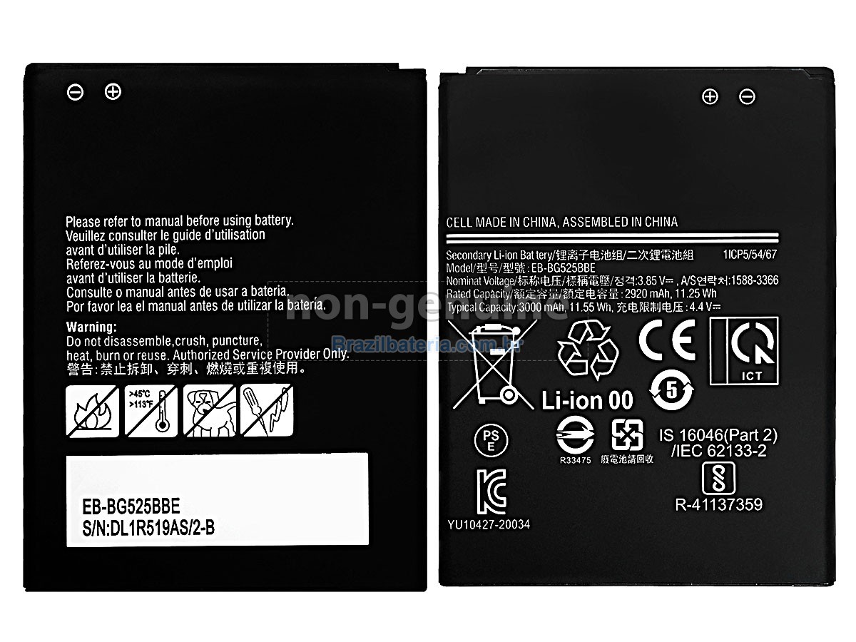 Bateria para Samsung EB-BG525BBE