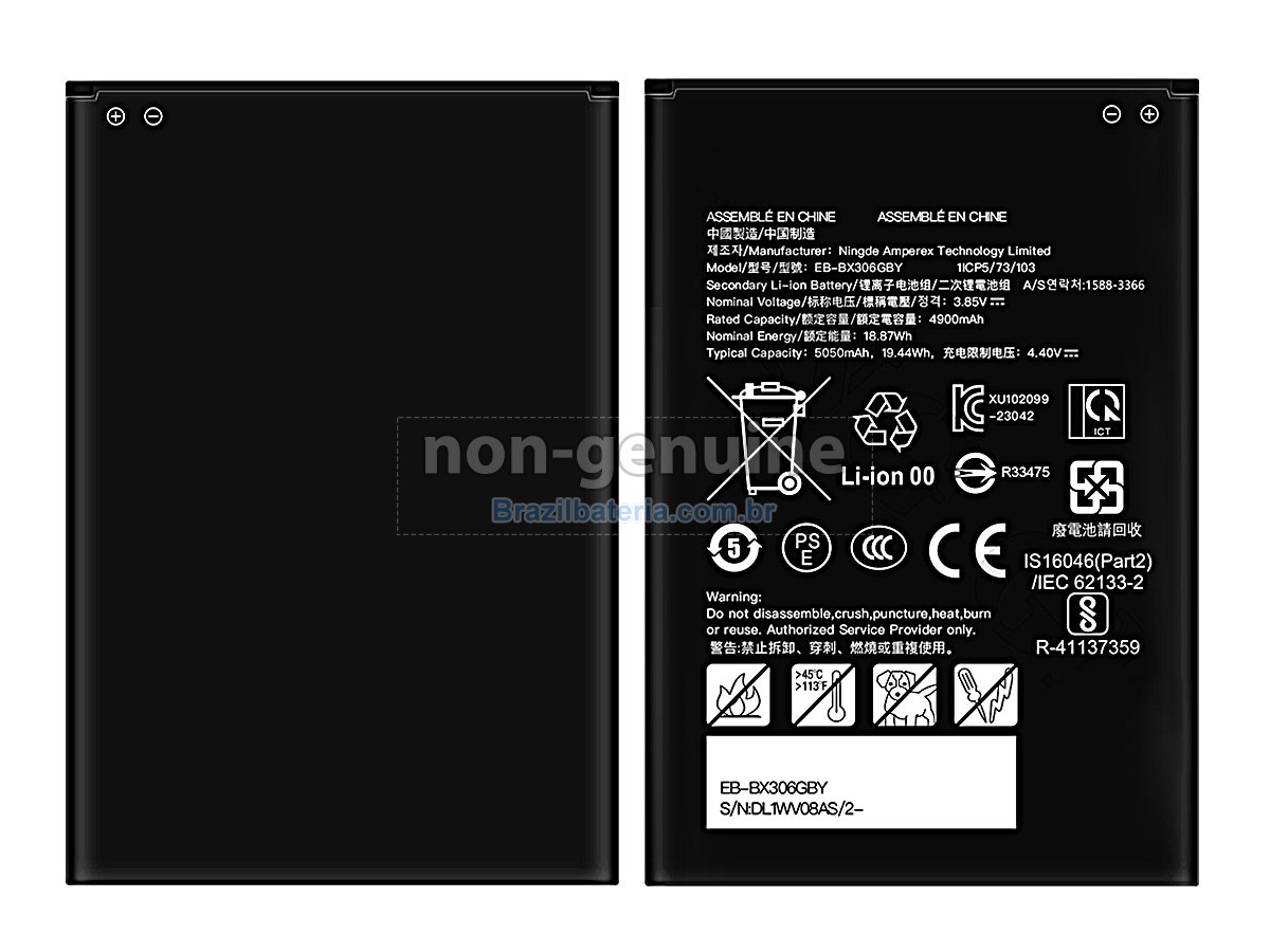 Bateria para Samsung Galaxy TAB ACTIVE5 SM-X30