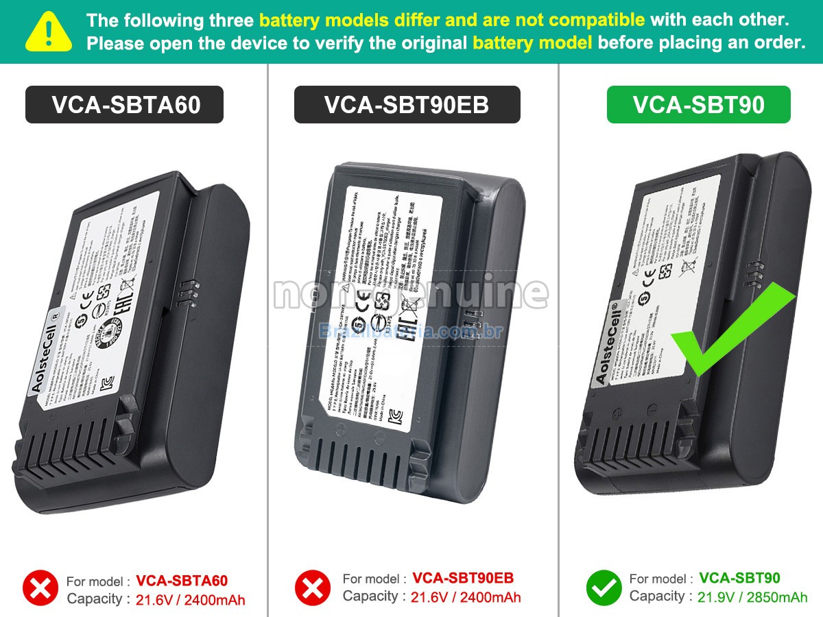 Bateria para Samsung VS20T7511T5/AA