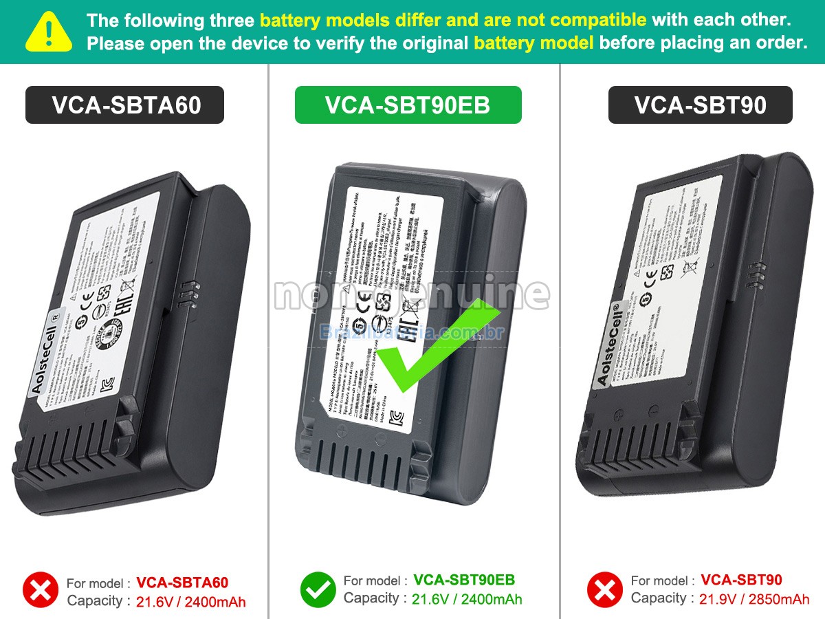 Bateria para Samsung VS20T7511T5/AA