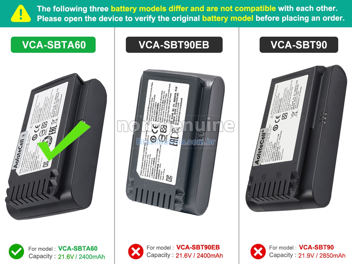 Bateria para Samsung VS20T7511T5/AA