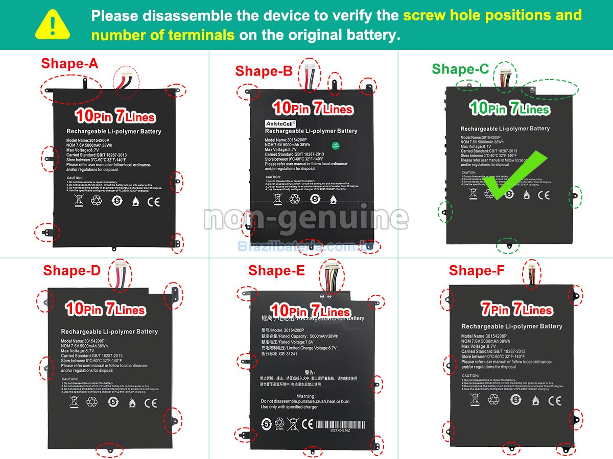 Bateria para Teclast F7 PRO