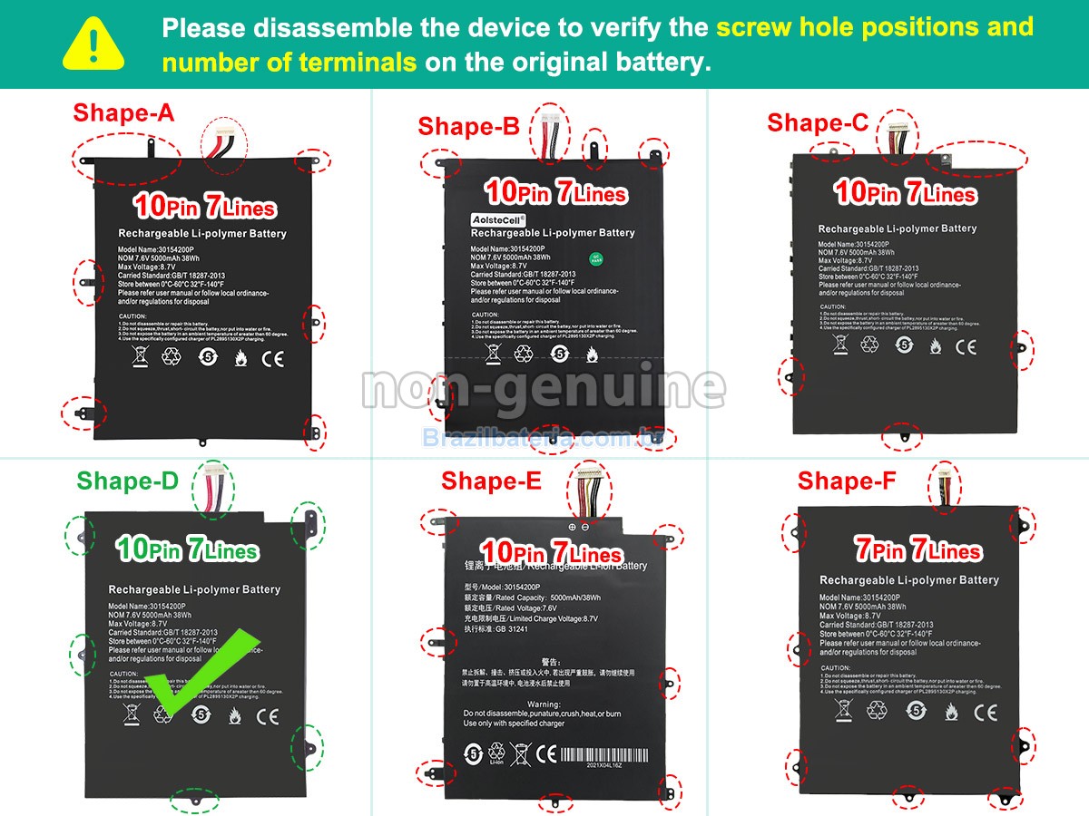 Bateria para Teclast F7 PRO