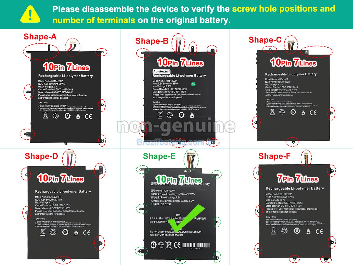 Bateria para Teclast F7 PRO